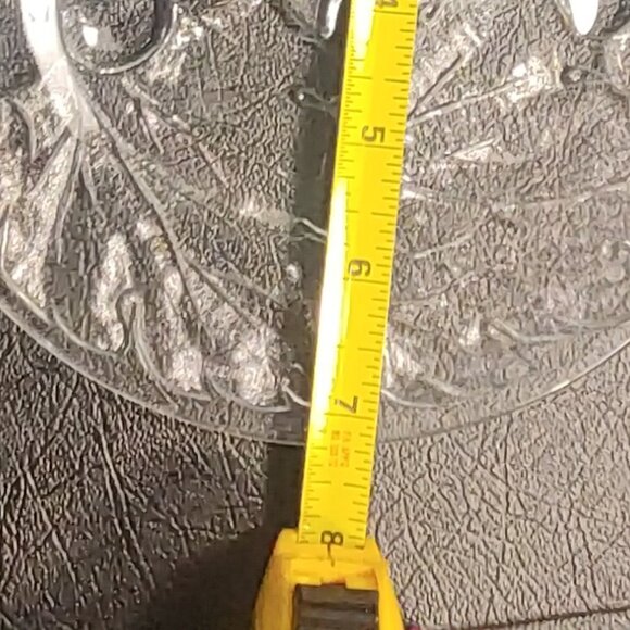 Clear Glass Grapes & Leaves Embossed - Picture 4 of 4